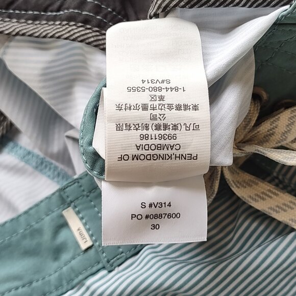 Vuori Men's Cruise Boardshorts Sagebrush Wave Stripe  Men's Size 30 - Picture 12 of 12